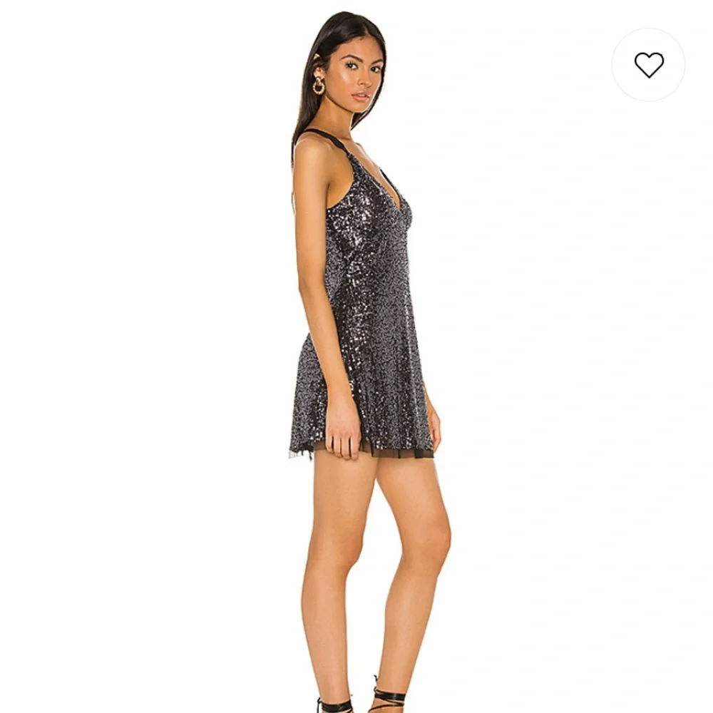 FREE PEOPLE Gold Rush Mini Dress in Black - Picture 7 of 11
